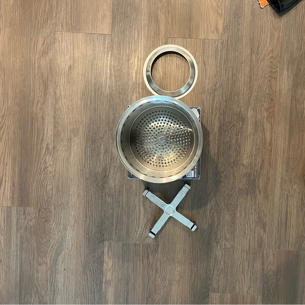 Blue and Silver Portable Firepit - Picture 4 of 10